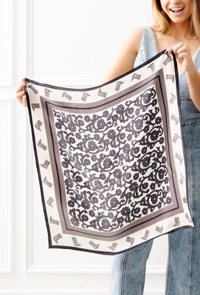 Paisley Boots Navy image 1