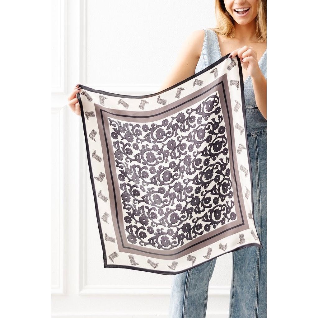 Paisley Boots Navy image 1