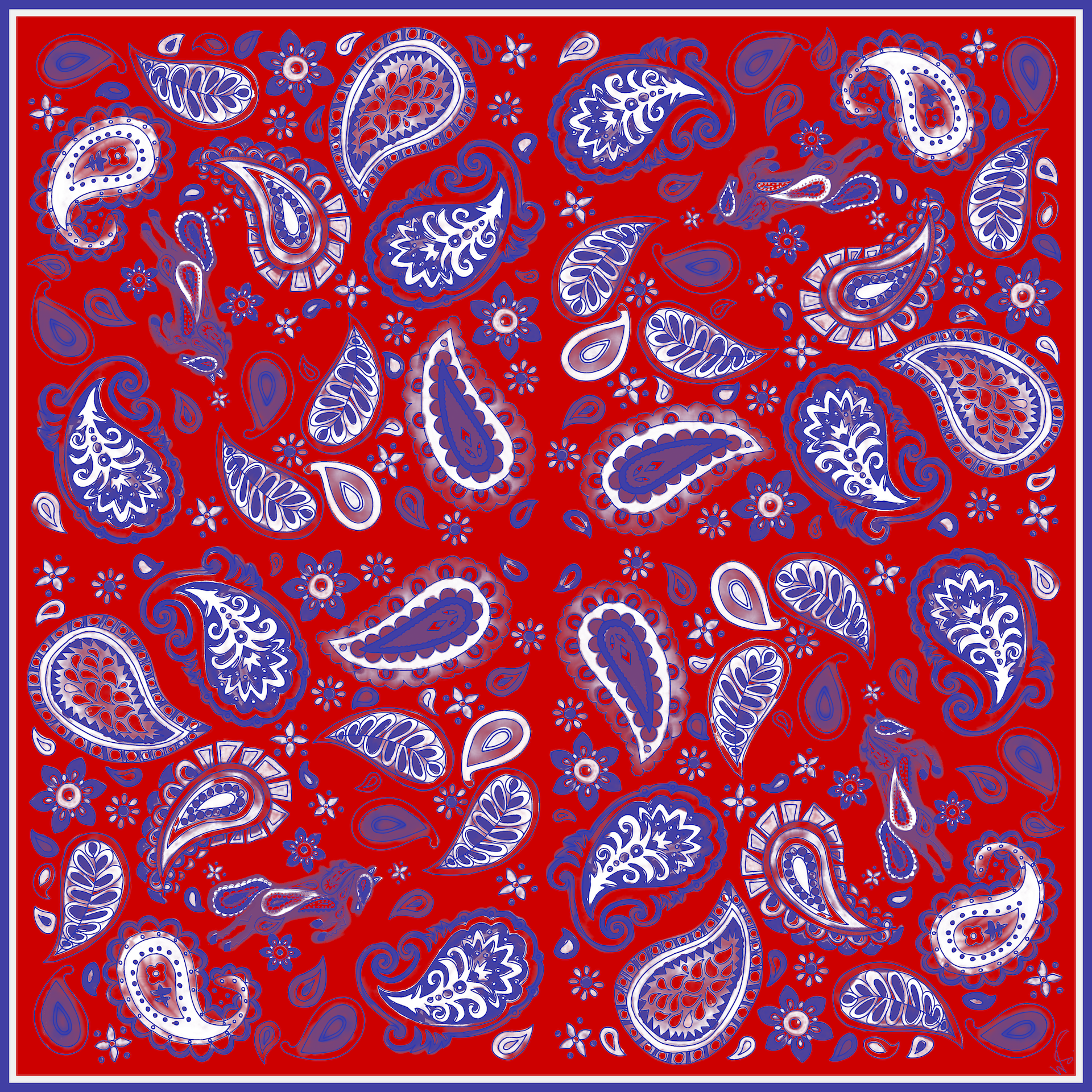 Pony Paisley Scarf
