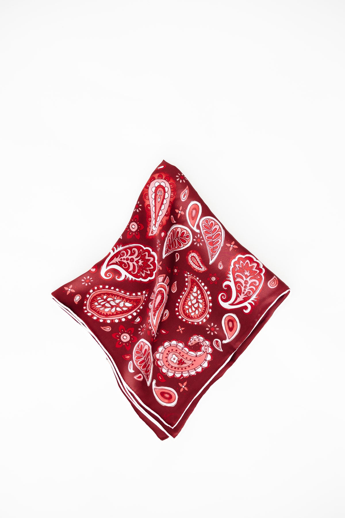 Maroon Paisley Scarf