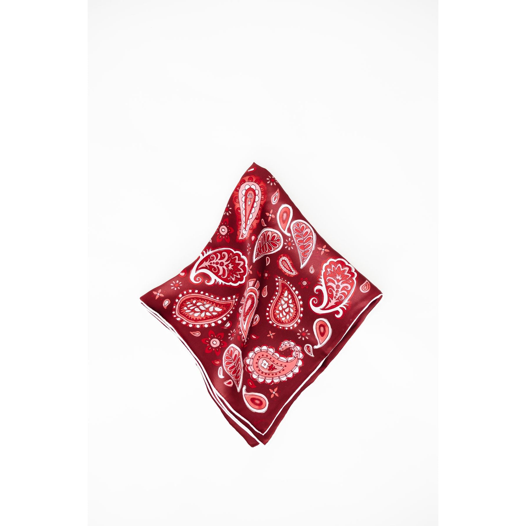 Maroon Paisley Scarf
