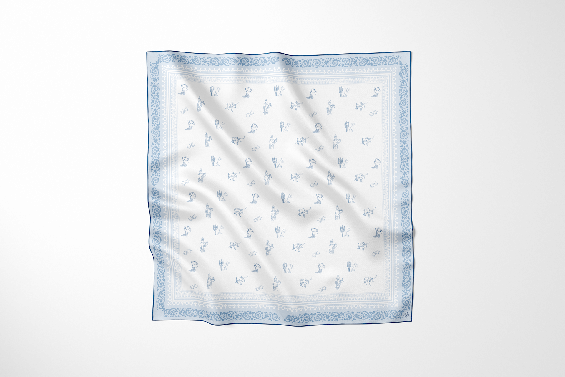 Blue Beau Scarf II — Medium Scarf