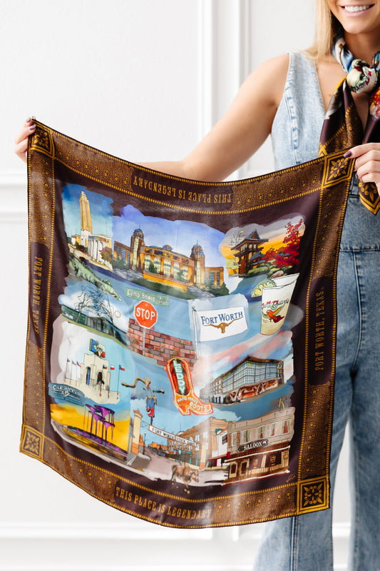 Fort Worth Sketches Scarf Edition II Medium