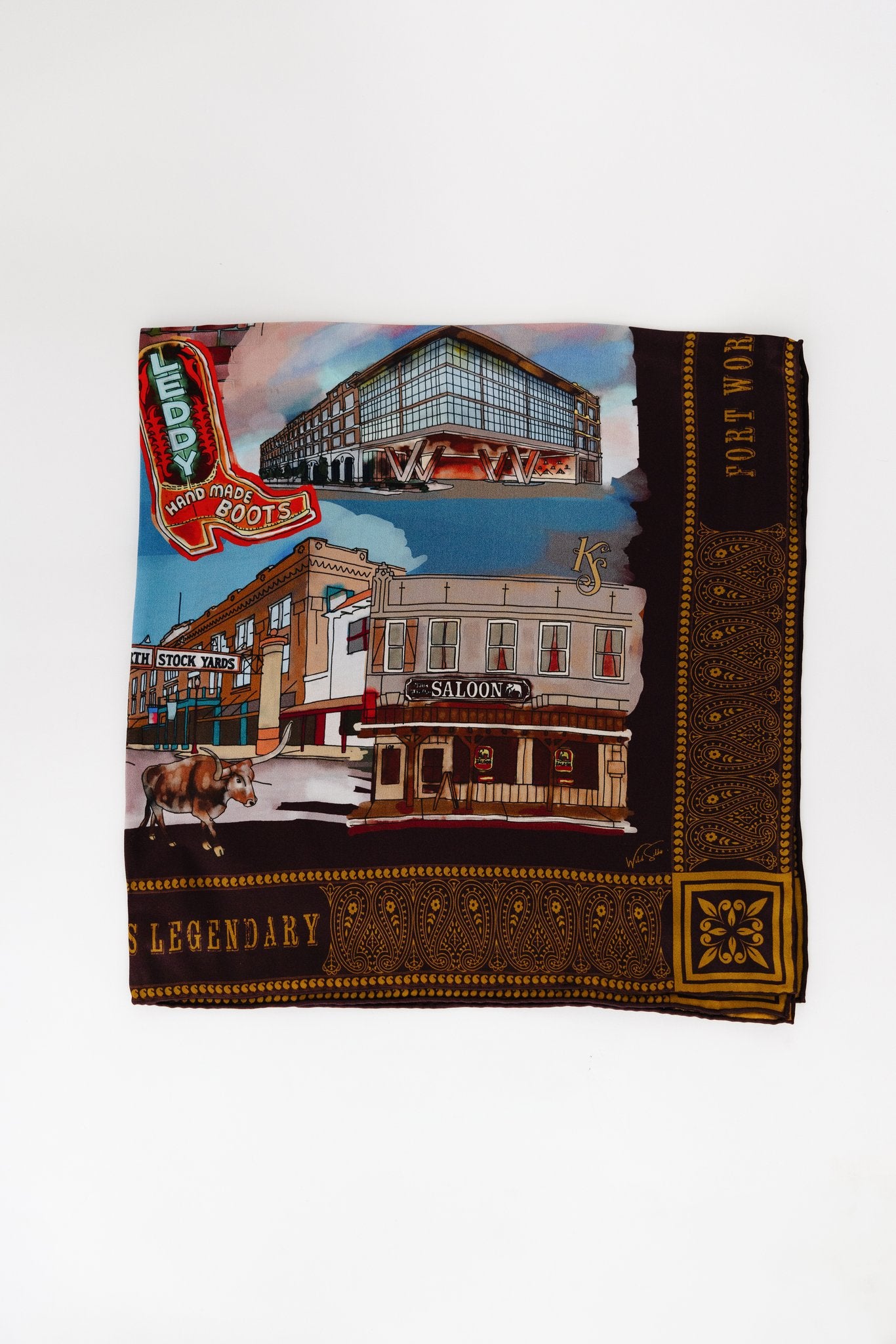 Fort Worth Sketches Scarf Edition II Medium