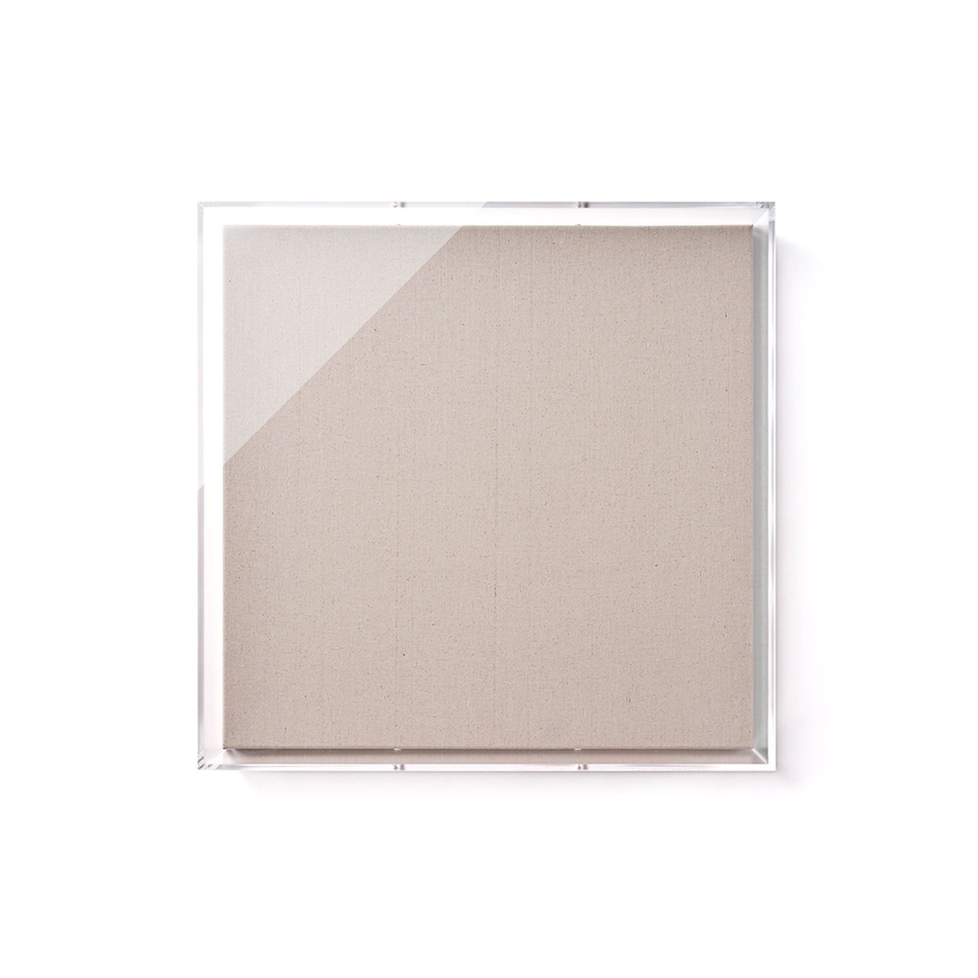 30" x 30" x 3" Modern UV-Grade Acrylic Shadowbox with Linen Canvas