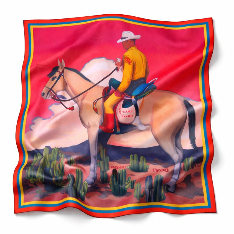 The Thank You Cowboy — Large Silk Scarf