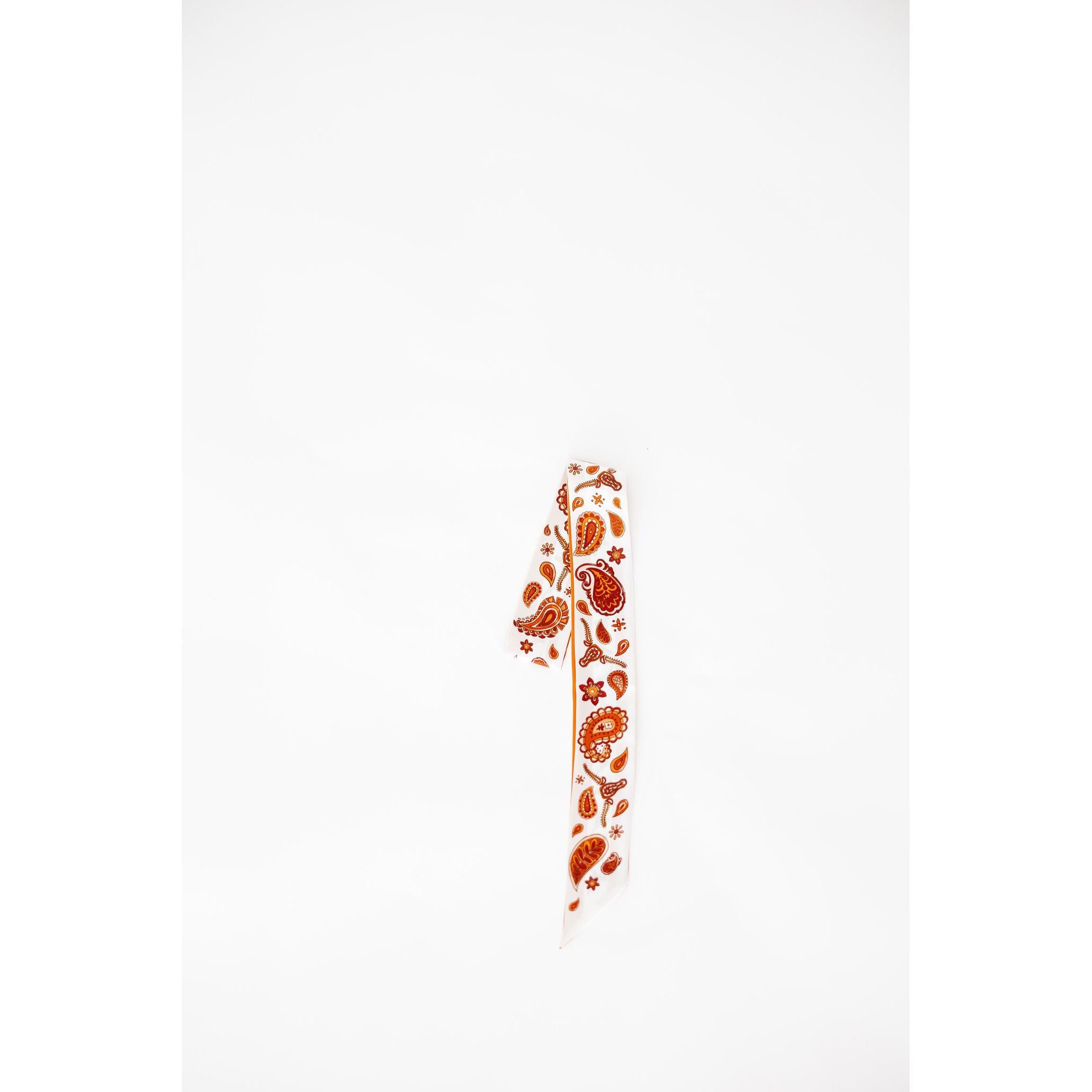 Burnt Orange Paisley Silky
