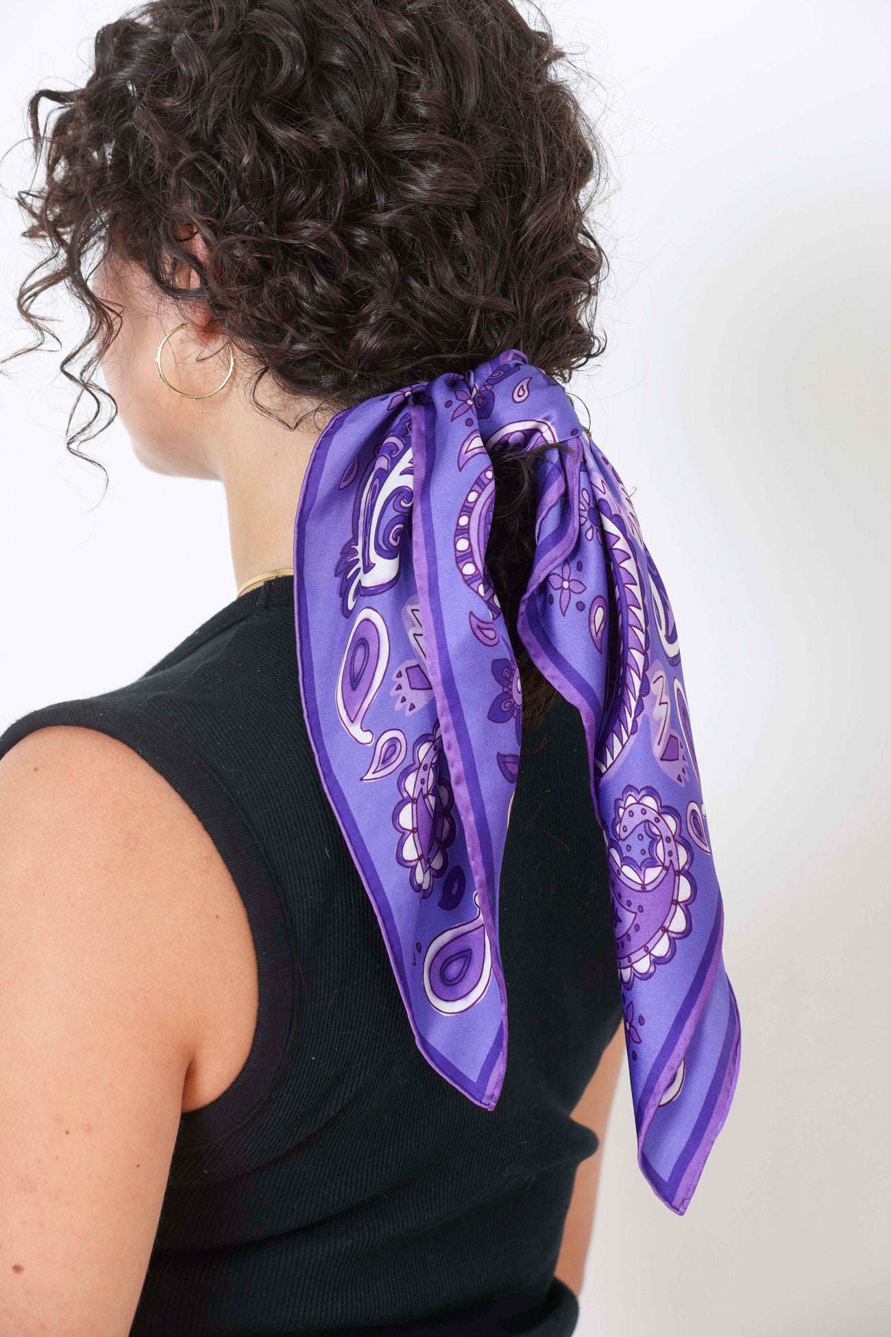 Purple Paisley Scarf