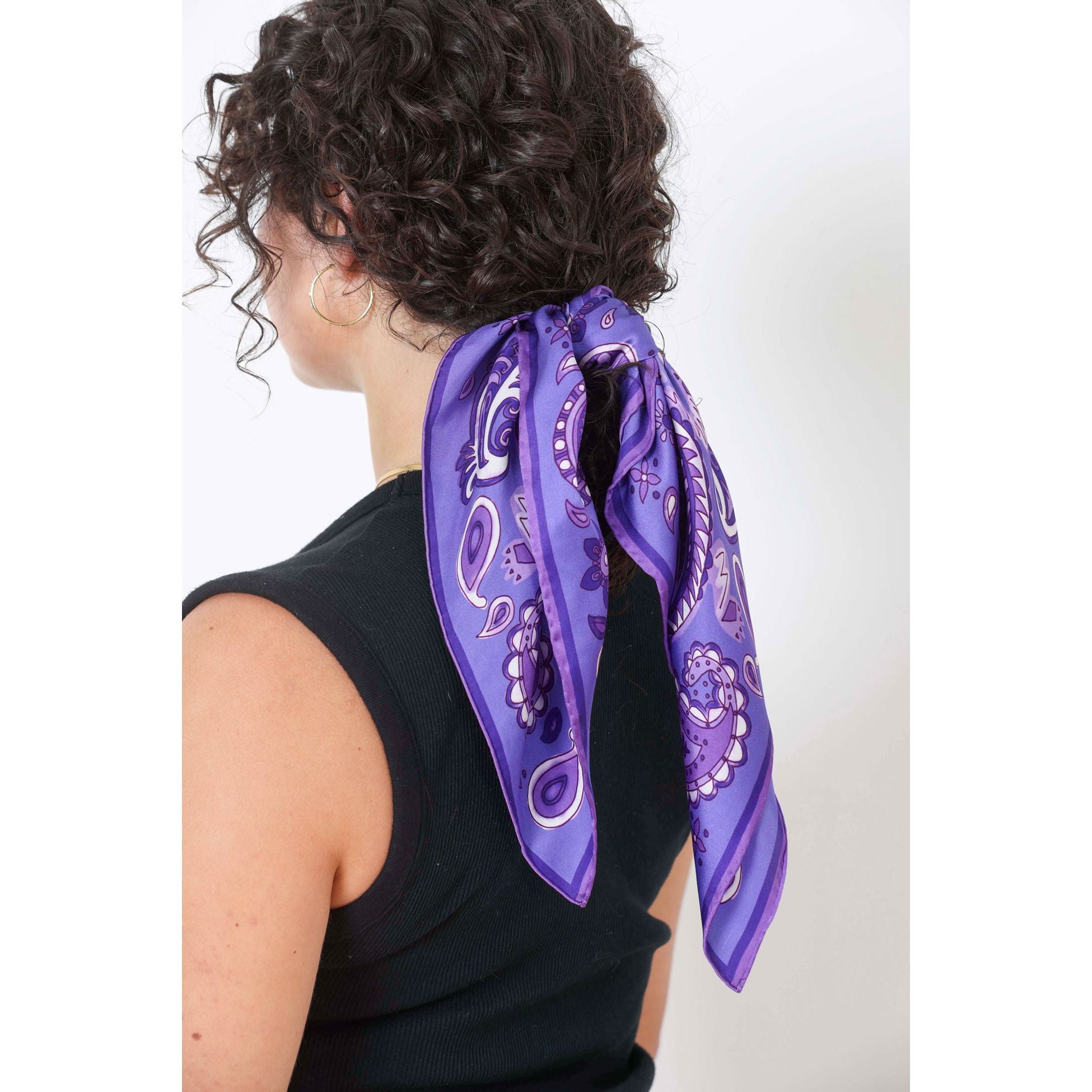 Purple Paisley Scarf