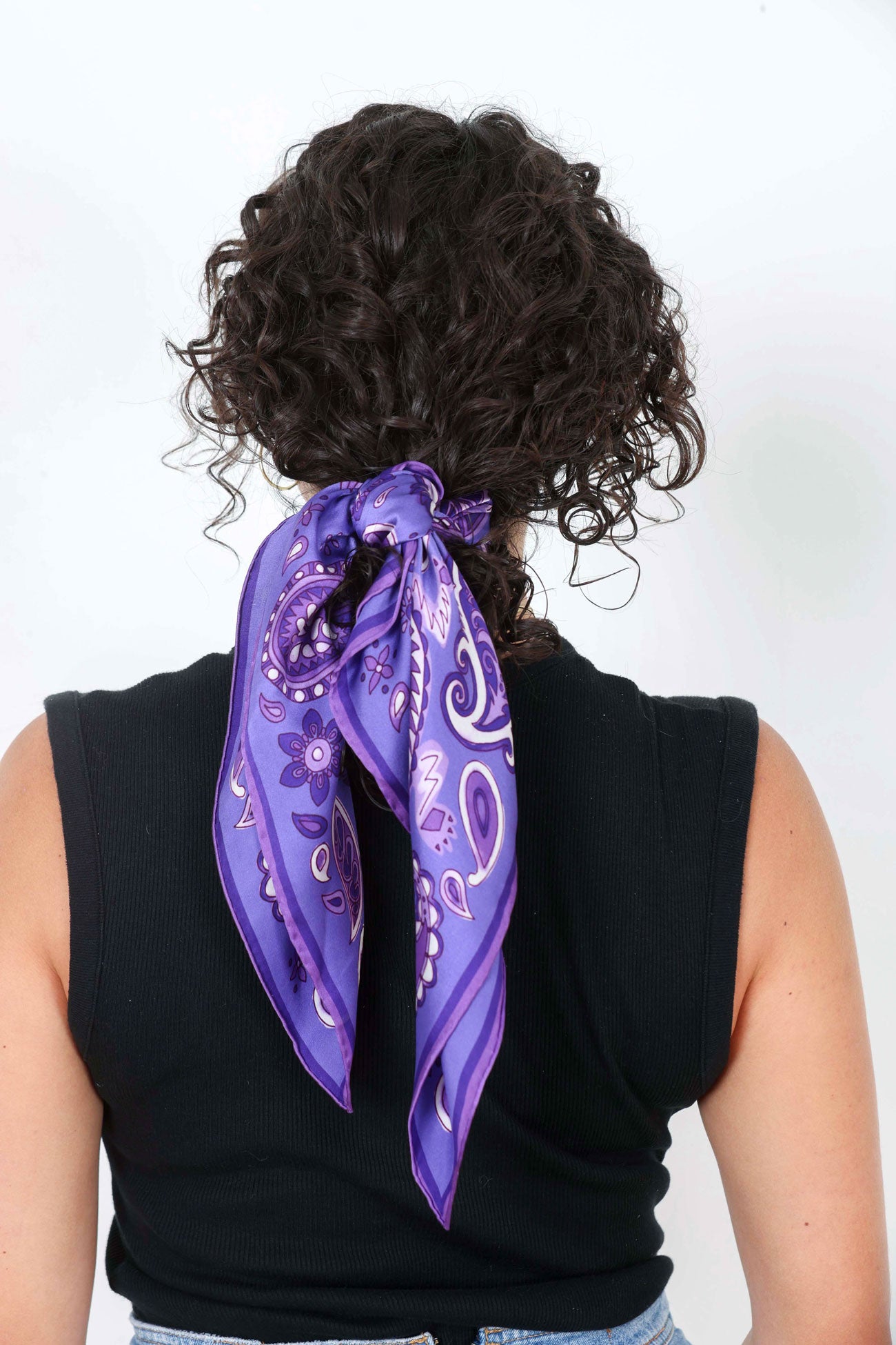 Purple Paisley Scarf