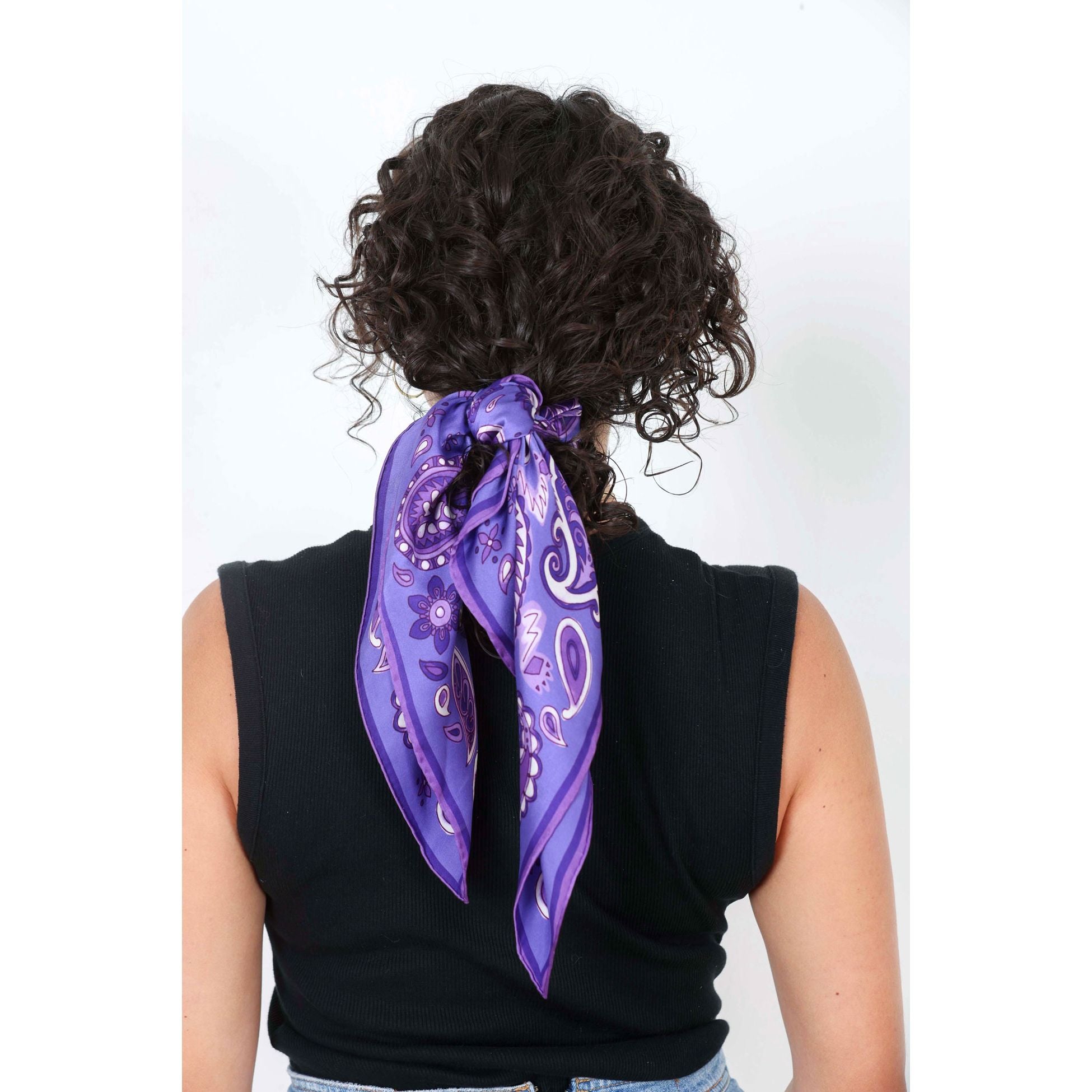 Purple Paisley Scarf