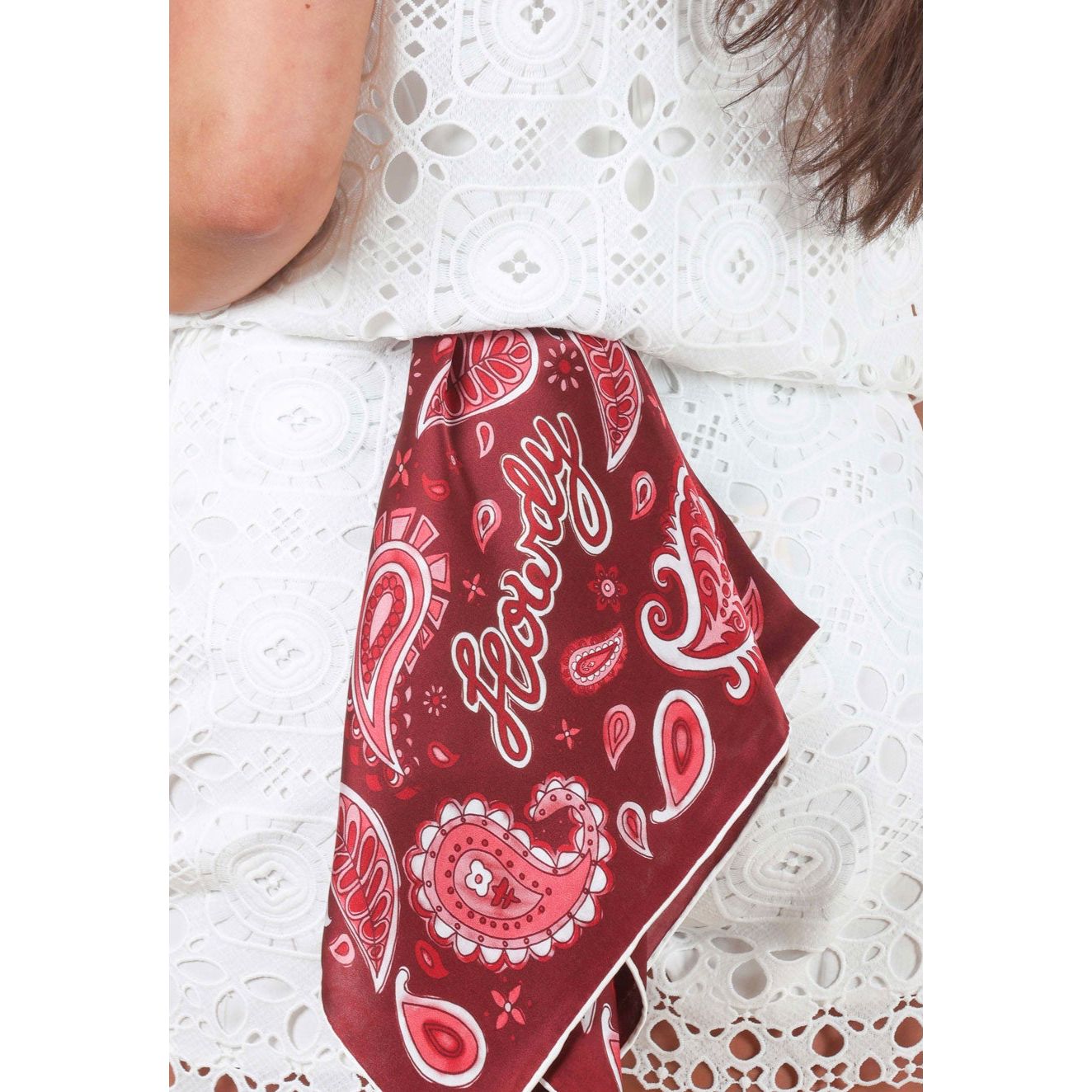 Maroon Paisley Scarf