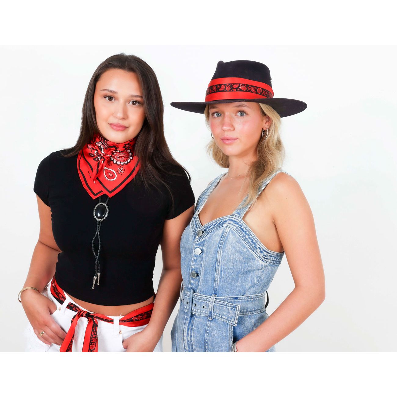 Black Scarlett Paisley Scarf