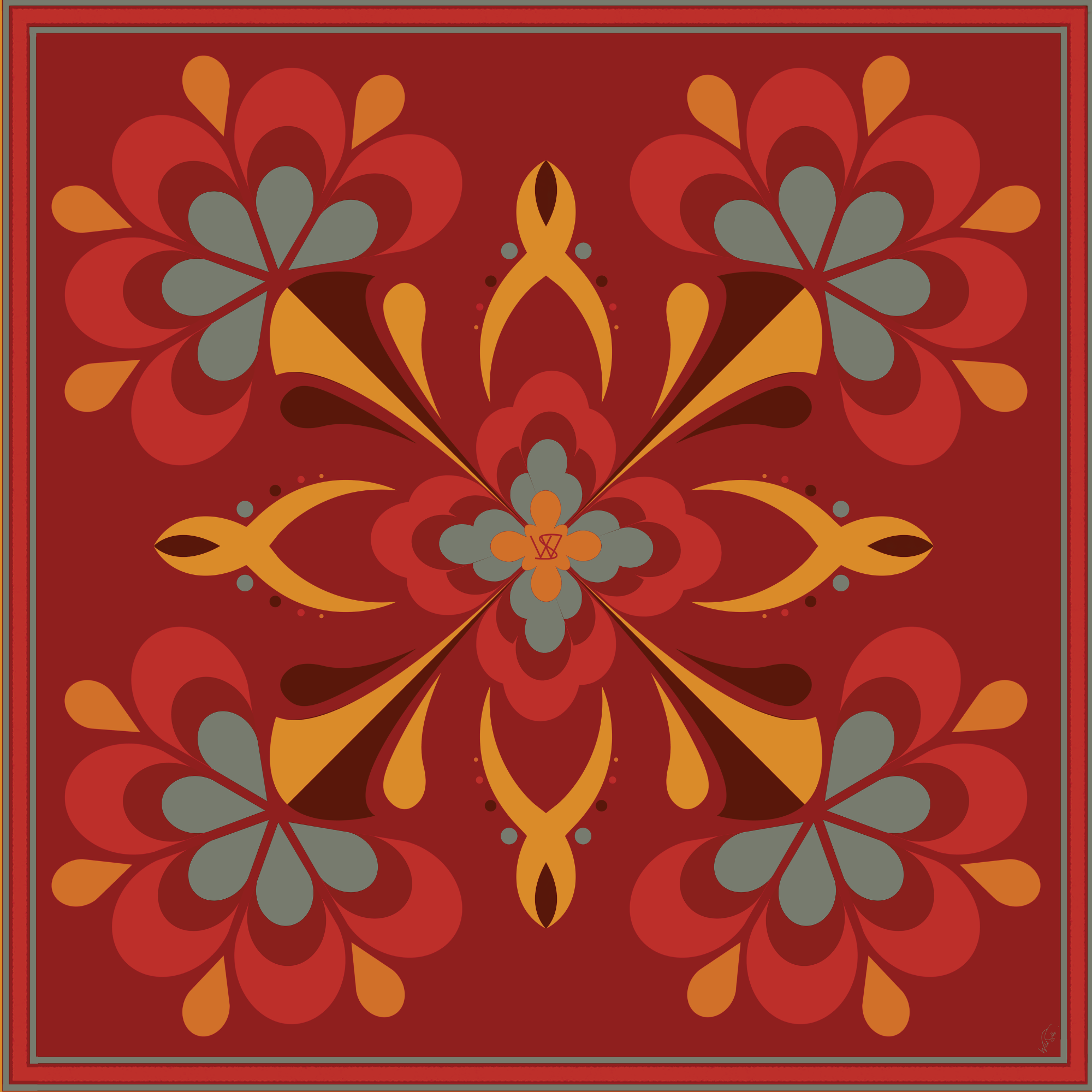 Gilded Geometry Scarf