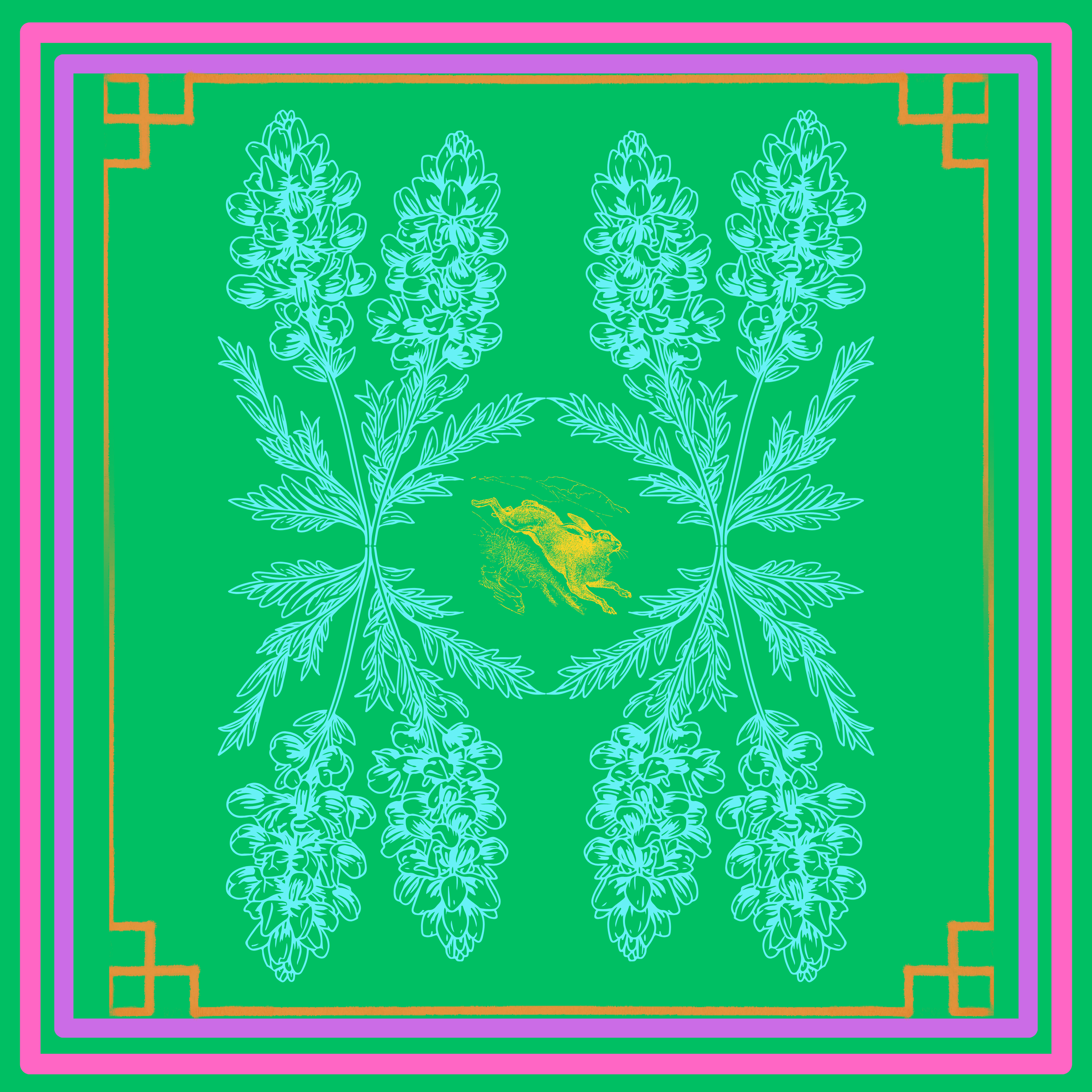 Bluebonnet Rabbit Scarf image 2