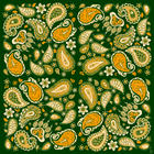Bear Paw Paisley Pocket Square