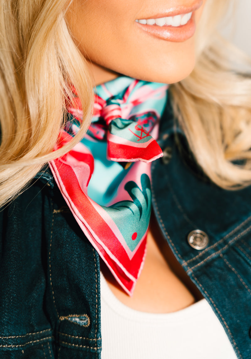 Prickly Pair — Medium Silk Scarf