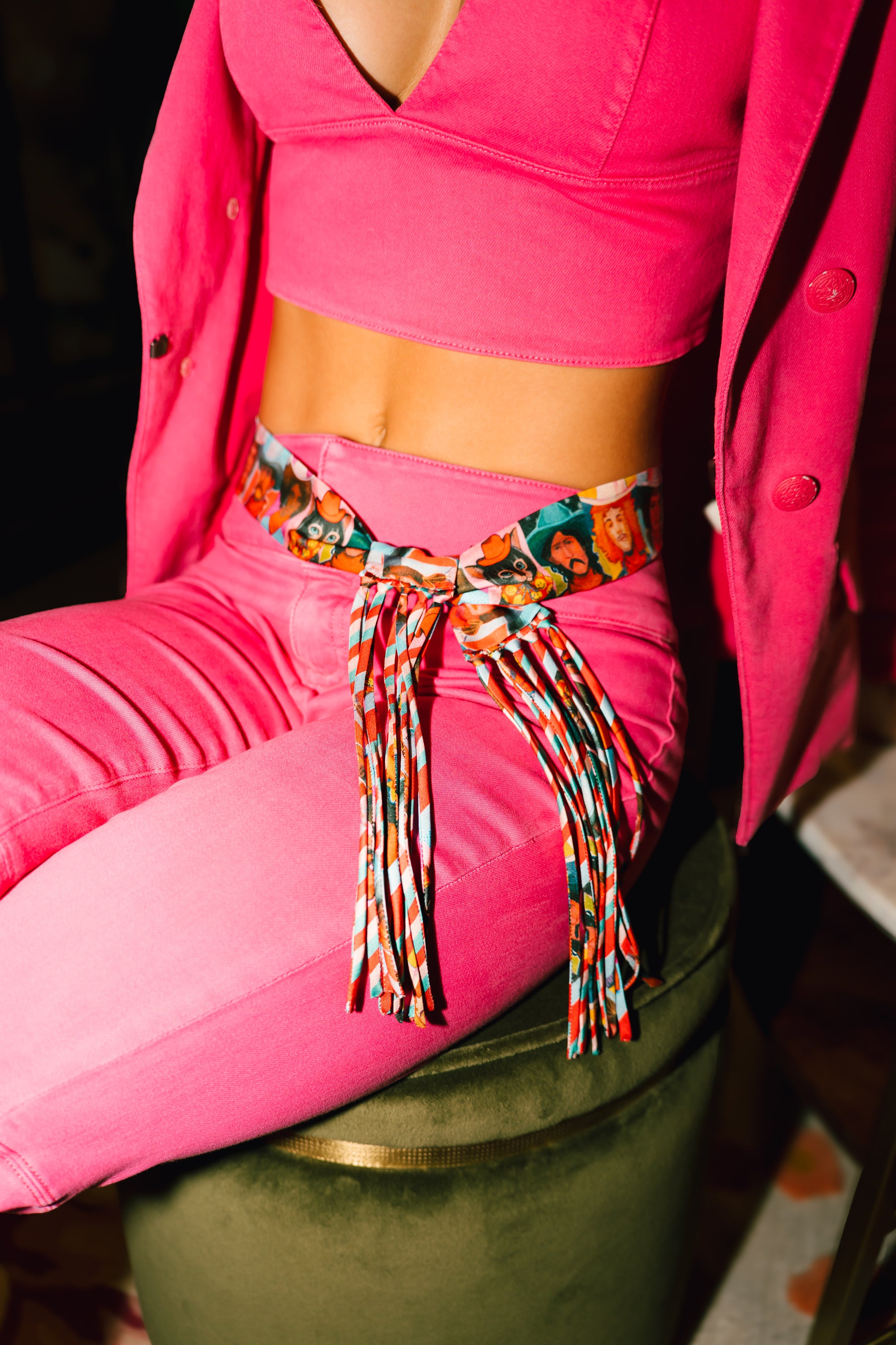 All The Cowboys Silky with Fringe