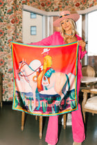 The Thank You Cowboy — Large Silk Scarf