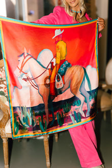 The Thank You Cowboy — Large Silk Scarf