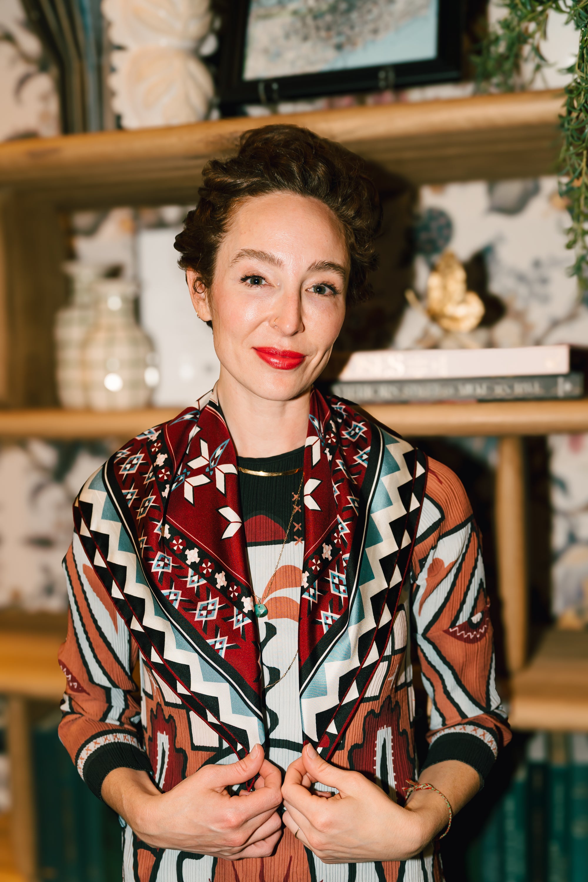 Mesa Noir — Medium Silk Scarf