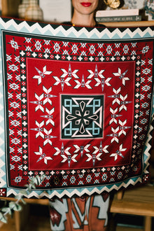 Mesa Noir — Medium Silk Scarf