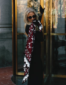 Mesa Noir — Large Silk Scarf