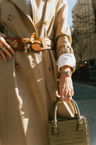 Texas Two-Step — Large Silk Scarf (Neutral)