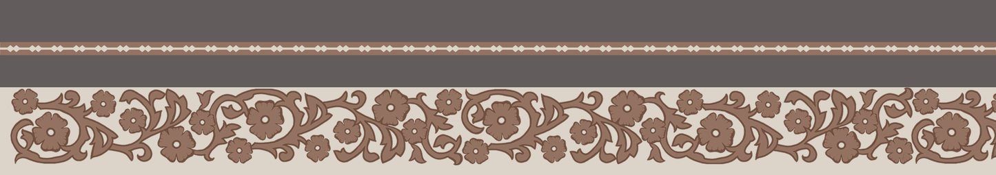 Western Floral Soft Brown Twilly image 0