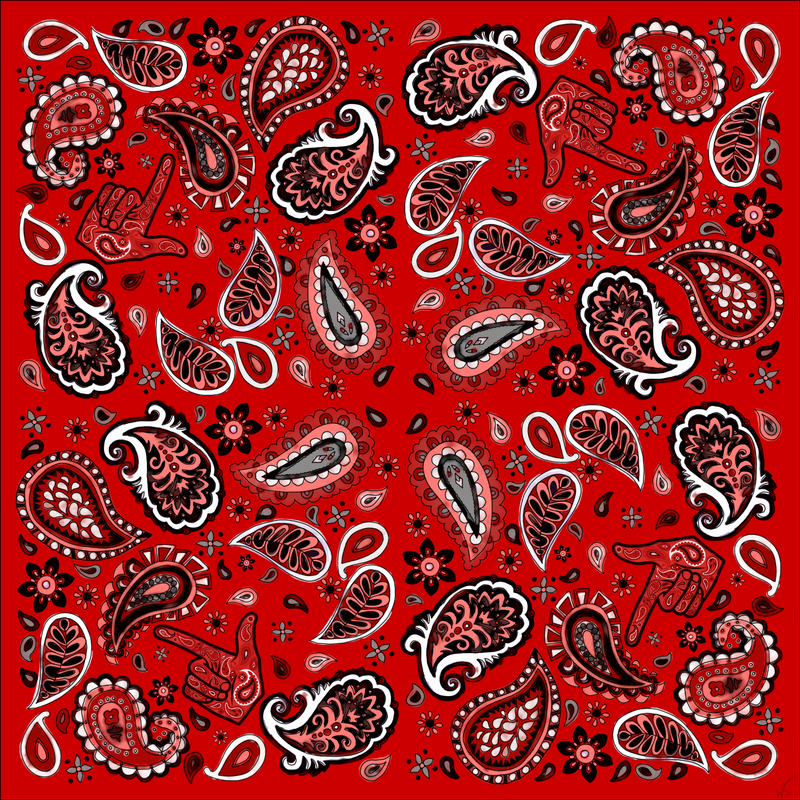 Black Scarlett Paisley Pocket Square