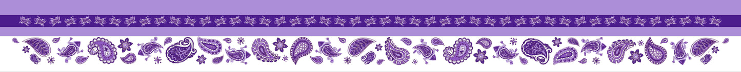 Purple Paisley Twilly image 0