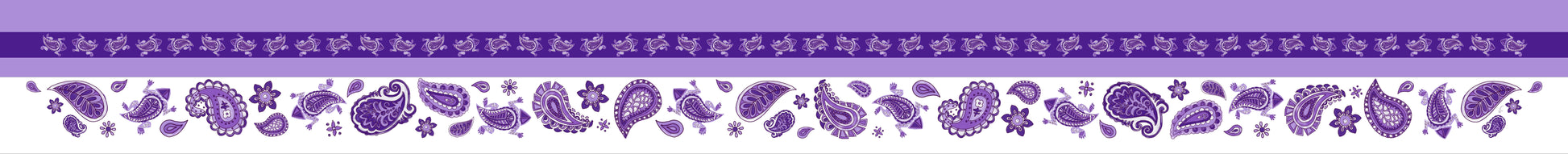 Purple Paisley Twilly image 0