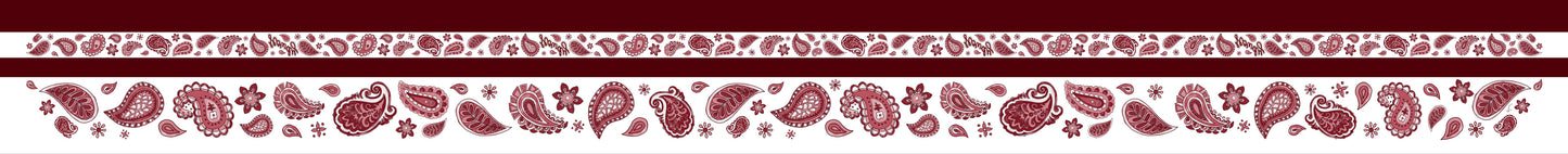 Maroon Paisley Silky