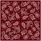 Maroon Paisley “Howdy” – Bougie Bandana