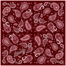 Maroon Paisley “Howdy” – Bougie Bandana