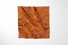 Burnt Orange Paisley Scarf