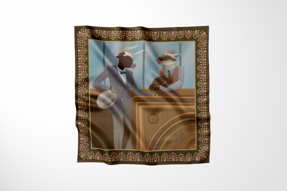 The Exchange- Large Silk Scarf