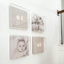 20" x 20" x 3" Modern UV-Grade Acrylic Shadowbox with Linen Canvas