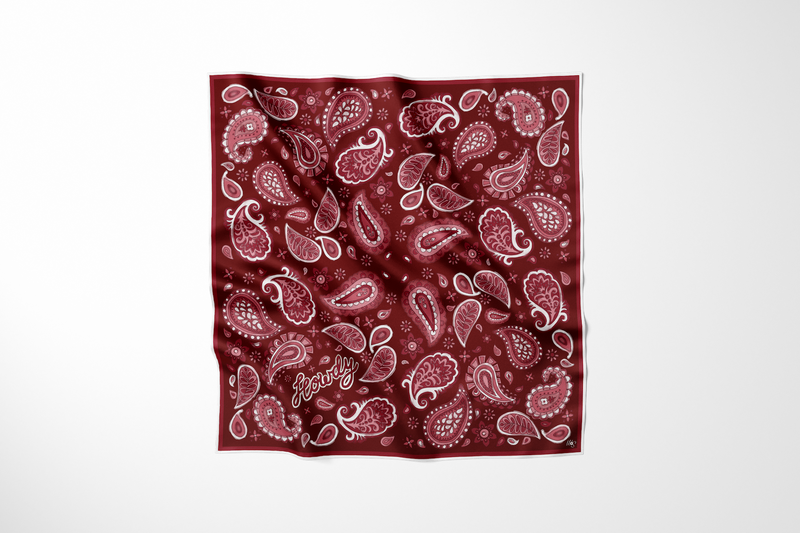 Maroon Paisley Scarf