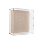 12" x 12" x 3" Modern UV-Grade Acrylic Shadowbox with Linen Canvas