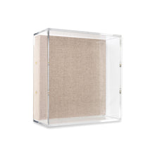 12" x 12" x 3" Modern UV-Grade Acrylic Shadowbox with Linen Canvas