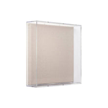 30" x 30" x 3" Modern UV-Grade Acrylic Shadowbox with Linen Canvas