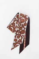 Western Floral Soft Brown Silky