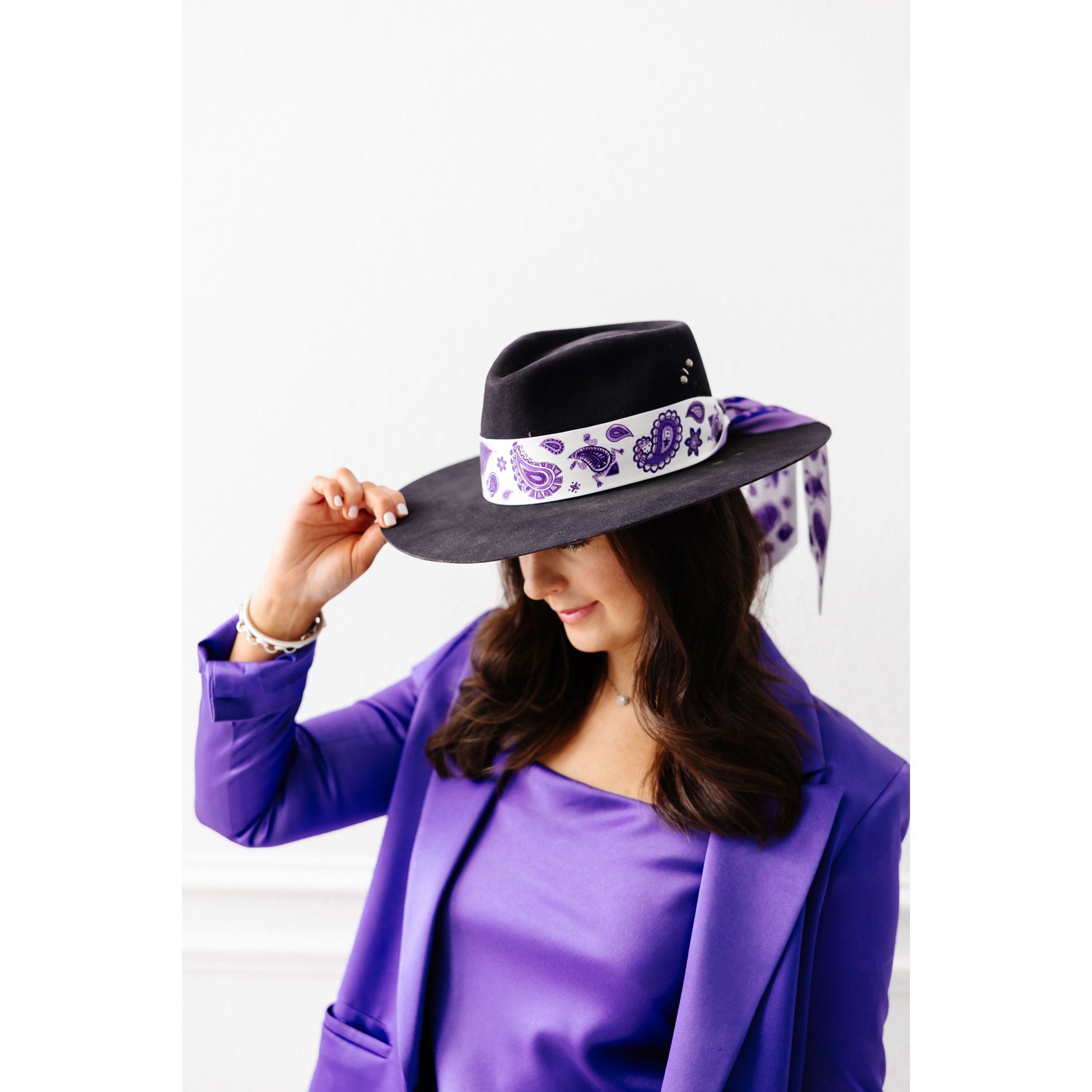Purple Paisley Silky