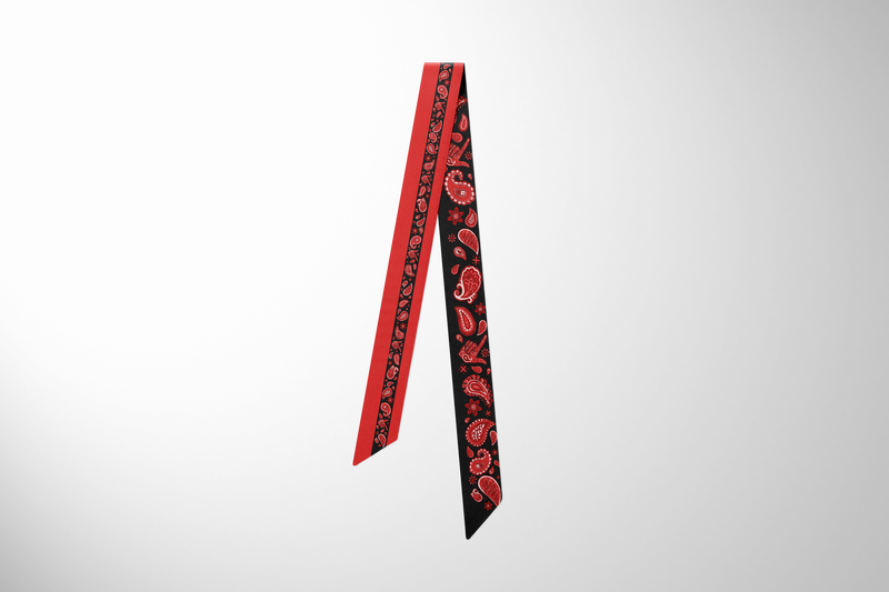 Black Scarlett Paisley Silky