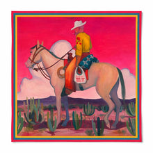 The Thank You Cowboy — Large Silk Scarf