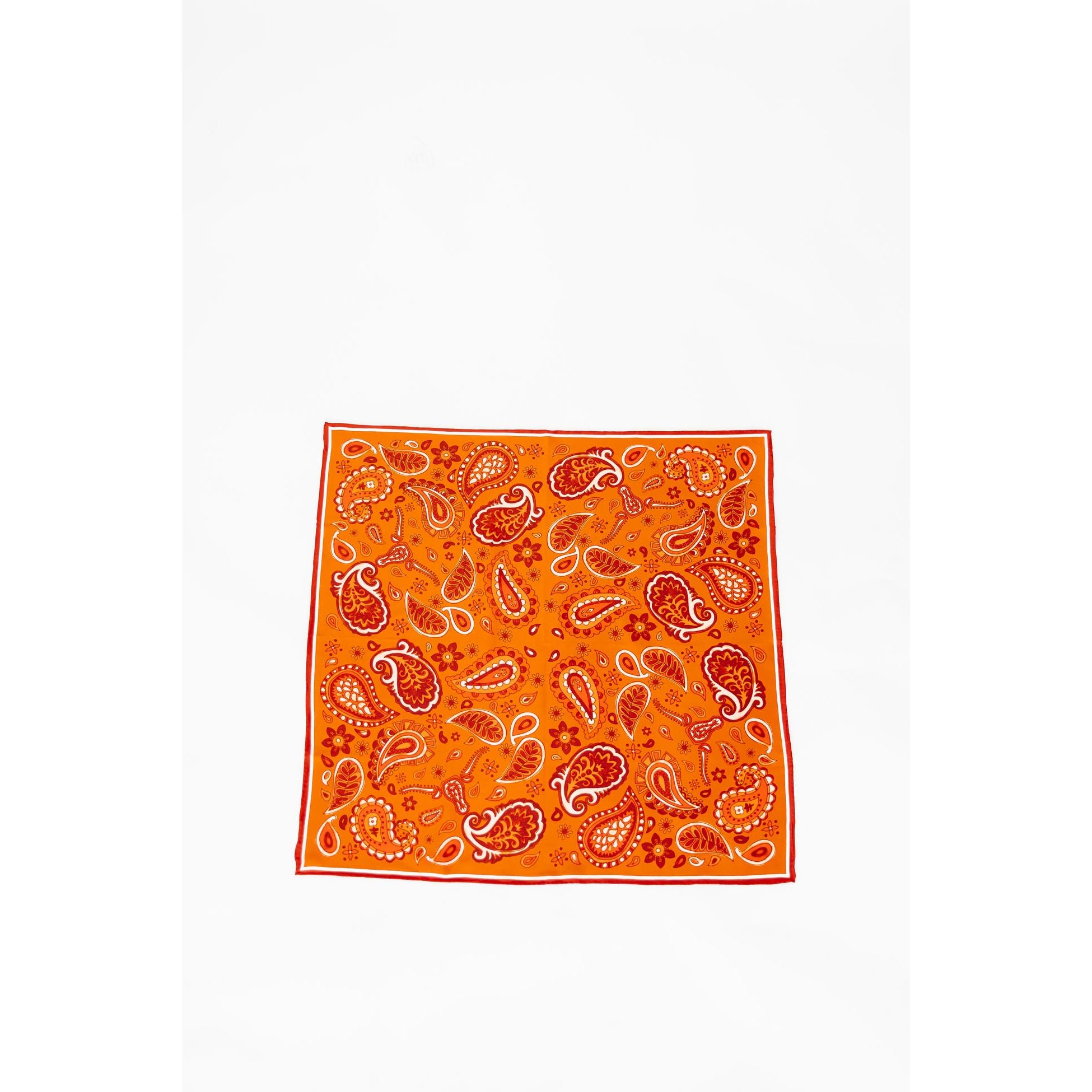 Burnt Orange Paisley Scarf