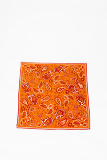 Burnt Orange Paisley Scarf