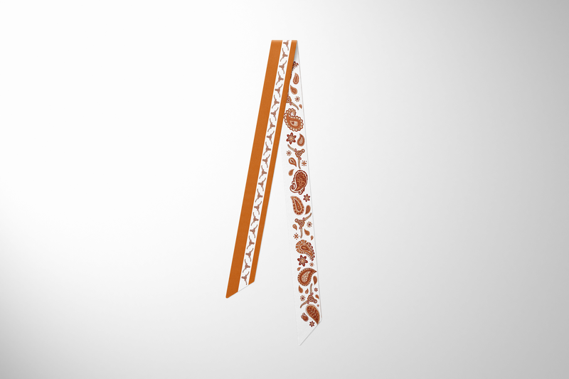 Burnt Orange Paisley Silky