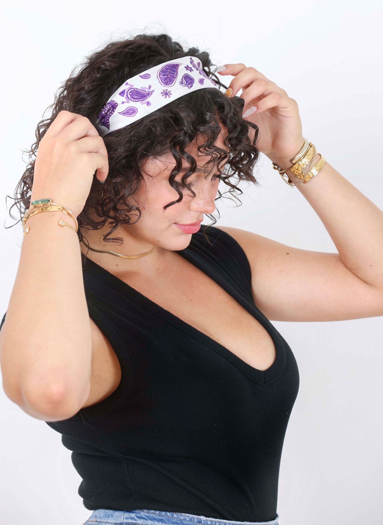 Purple Paisley Silky